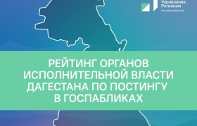 Рейтинг органов исполнительной власти Дагестана по постингу в госпабликах